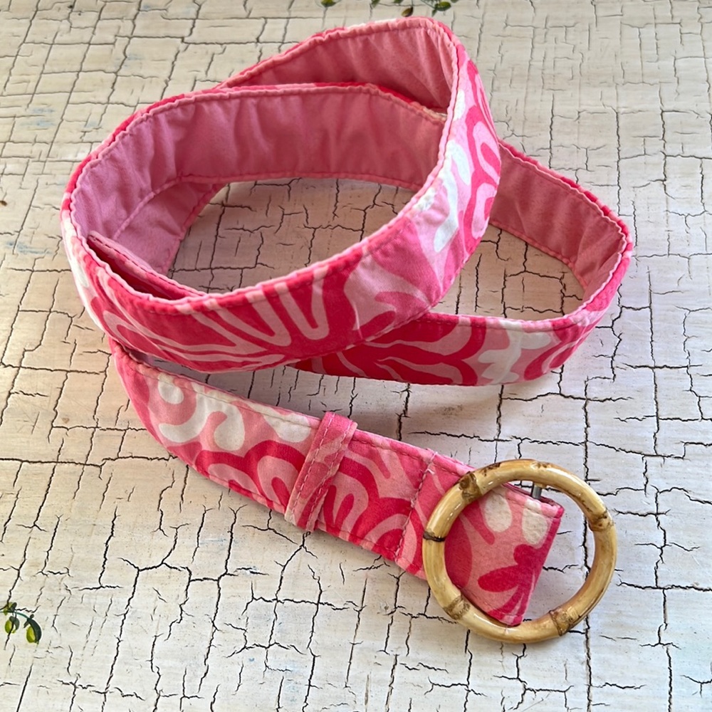 Lilly Pulitzer vintage printed belt- size small